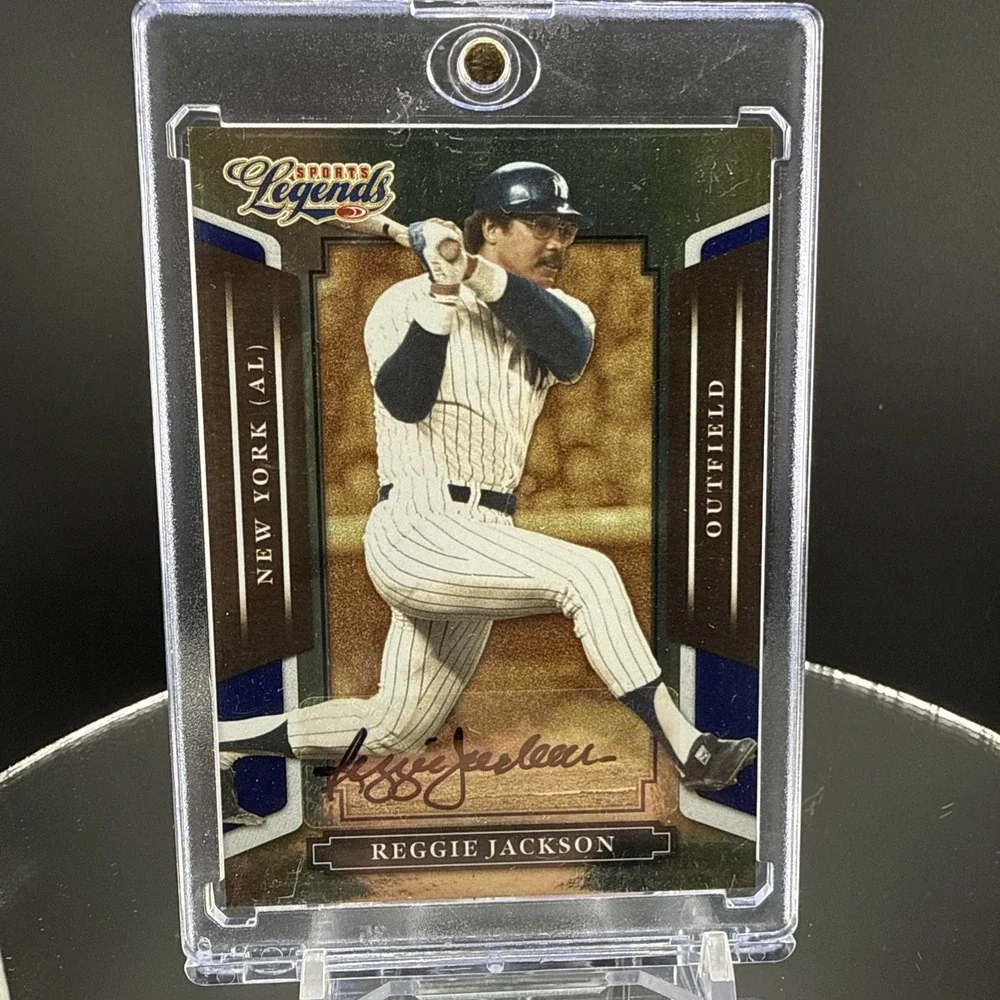 2008 Donruss Playoff Reggie Jackson On Card Auto /25 Rare